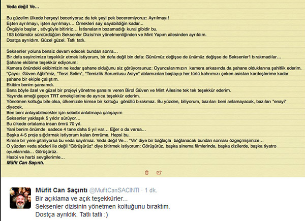 Seksenler dizisinde şoke eden ayrılık